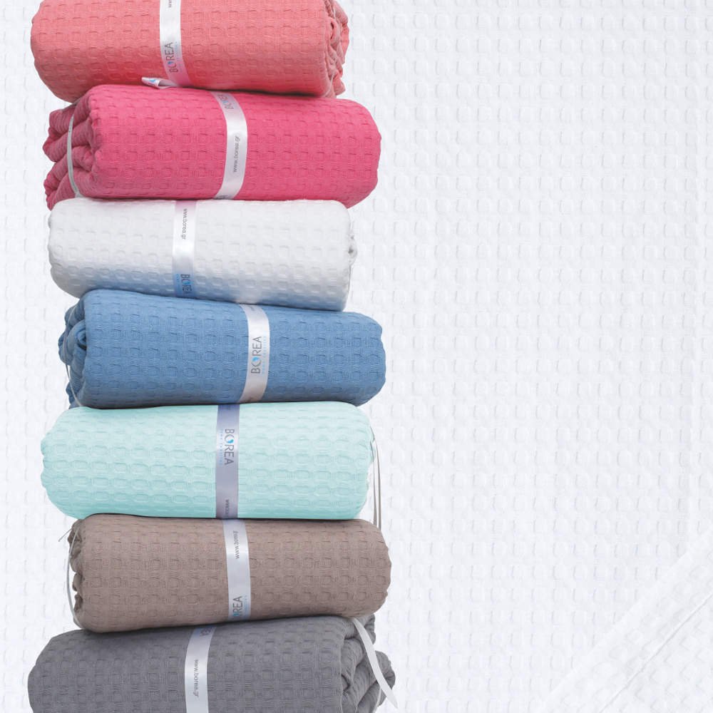 Κουβέρτα Πικέ  Marcella Μονή - 160 x 250 cm - Φουξ - Borea Home Textiles