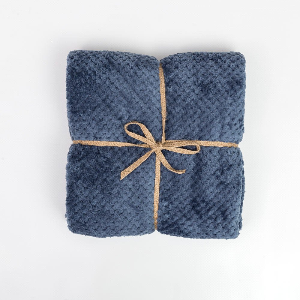 Κουβέρτα Prisma Μονή - 160 x 220 cm - Μελιτζανί - Borea Home Textiles - Image 6