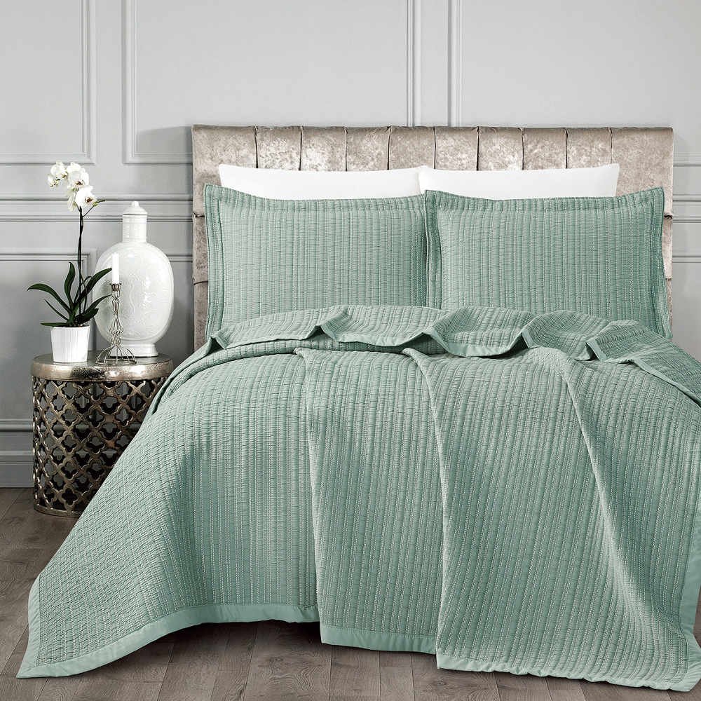 Κουβέρτα Ζακάρ Σετ Όνειρα Βεραμάν Υπέρδιπλη - 230 x 245 cm + (2) 50 x 70 cm - Βεραμάν - Borea Home Textiles