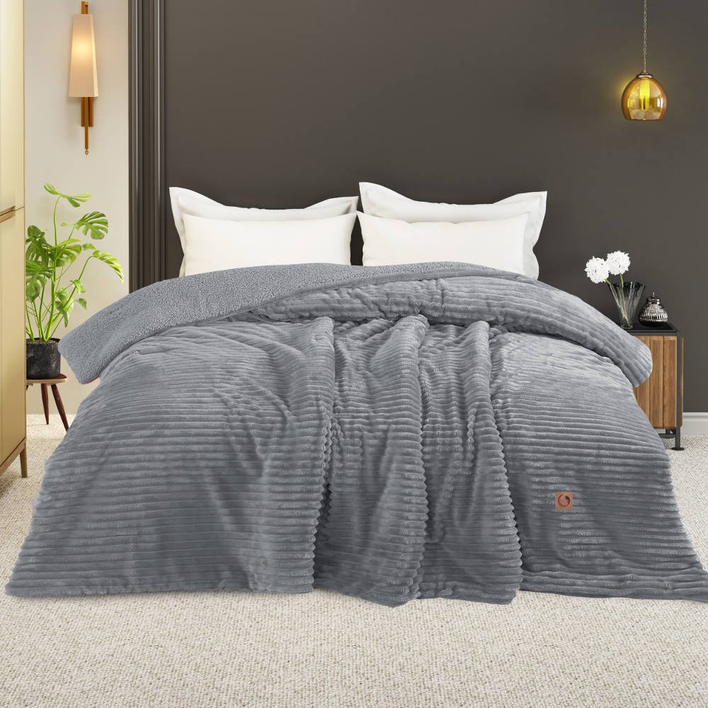 Alternative view of Κουβερτοπάπλωμα Adeline Υπέρδιπλο - 220 x 240 cm - Γκρι - Borea Home Textiles