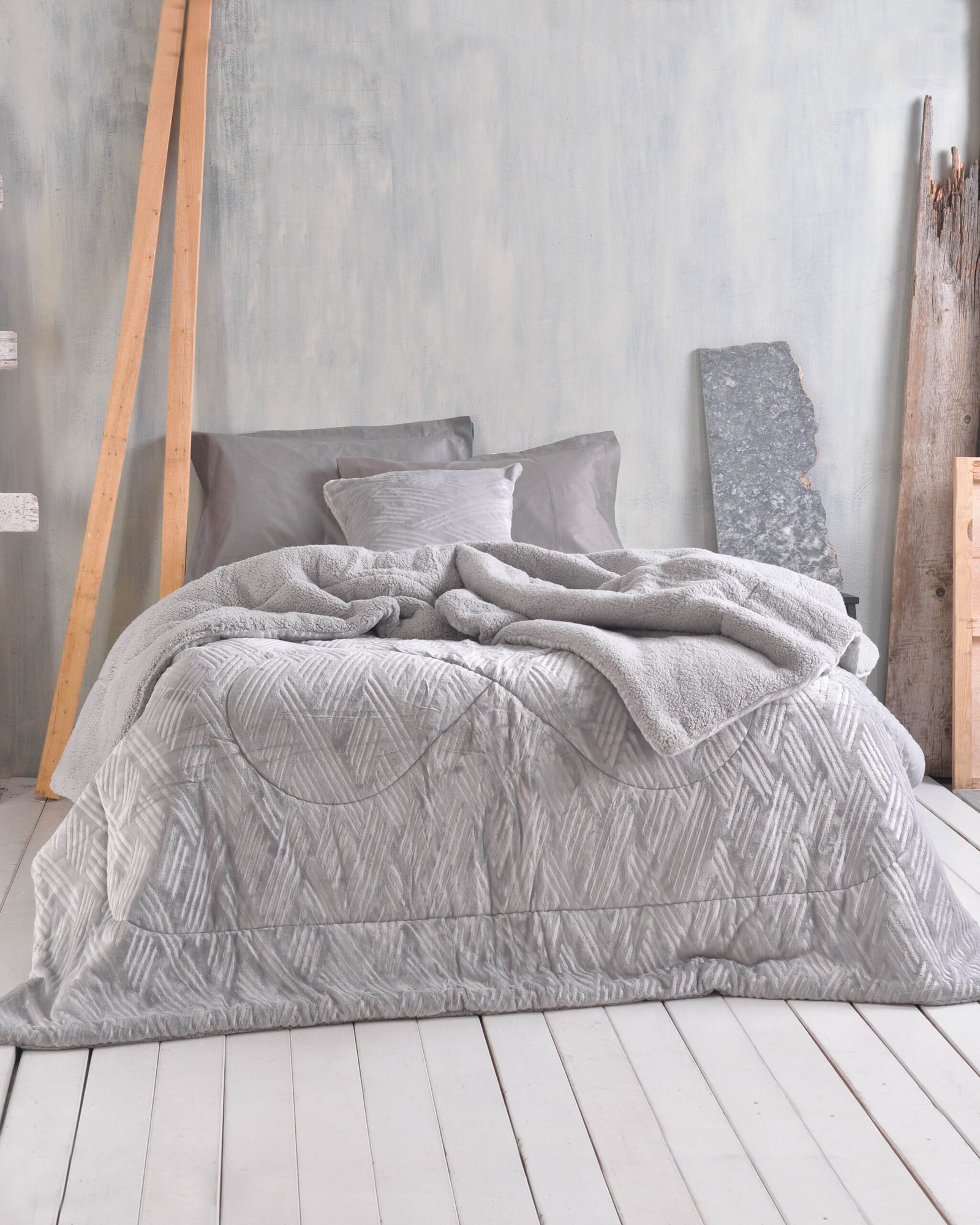 LOTUS ΓΚΡΙ - ΜΑΞΙΛΑΡΟΘΗΚΗ - ΓΚΡΙ - 50X50 - Rythmos