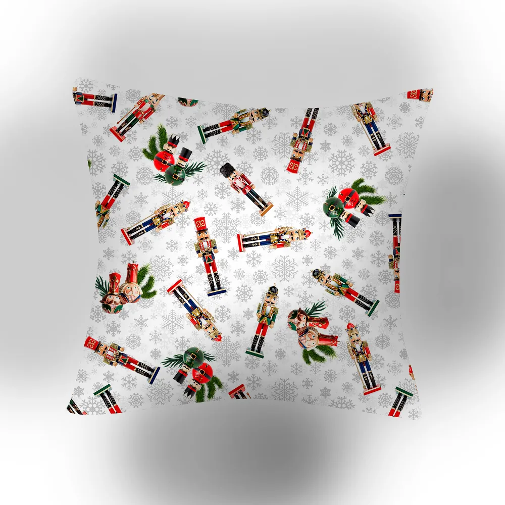 Μαξιλάρι Διακοσμητικό Χριστουγεννιάτικο Nutcracker - 45 x 45 cm - Εκρού - Borea Home Textiles