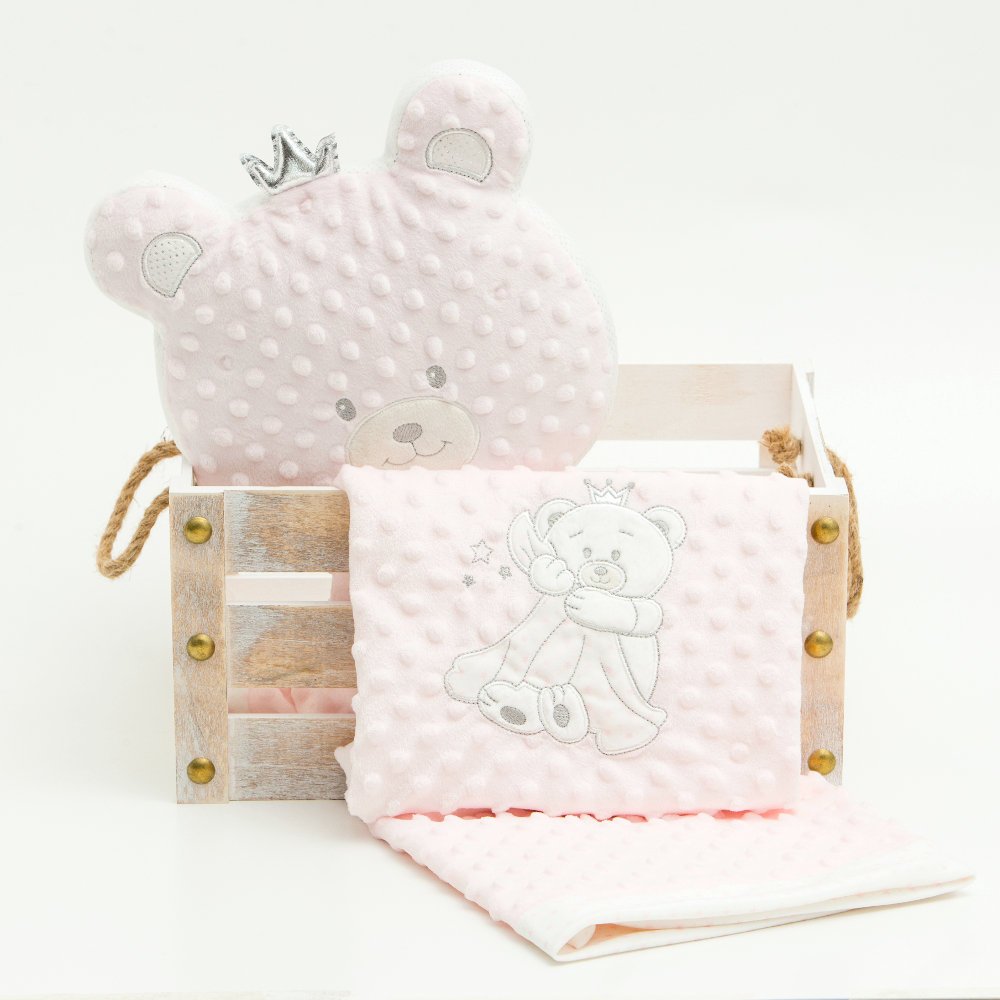 Μαξιλάρι Διακοσμητικό Angel Bear - 30 x 25 cm - Γκρι - Borea Home Textiles - Image 8