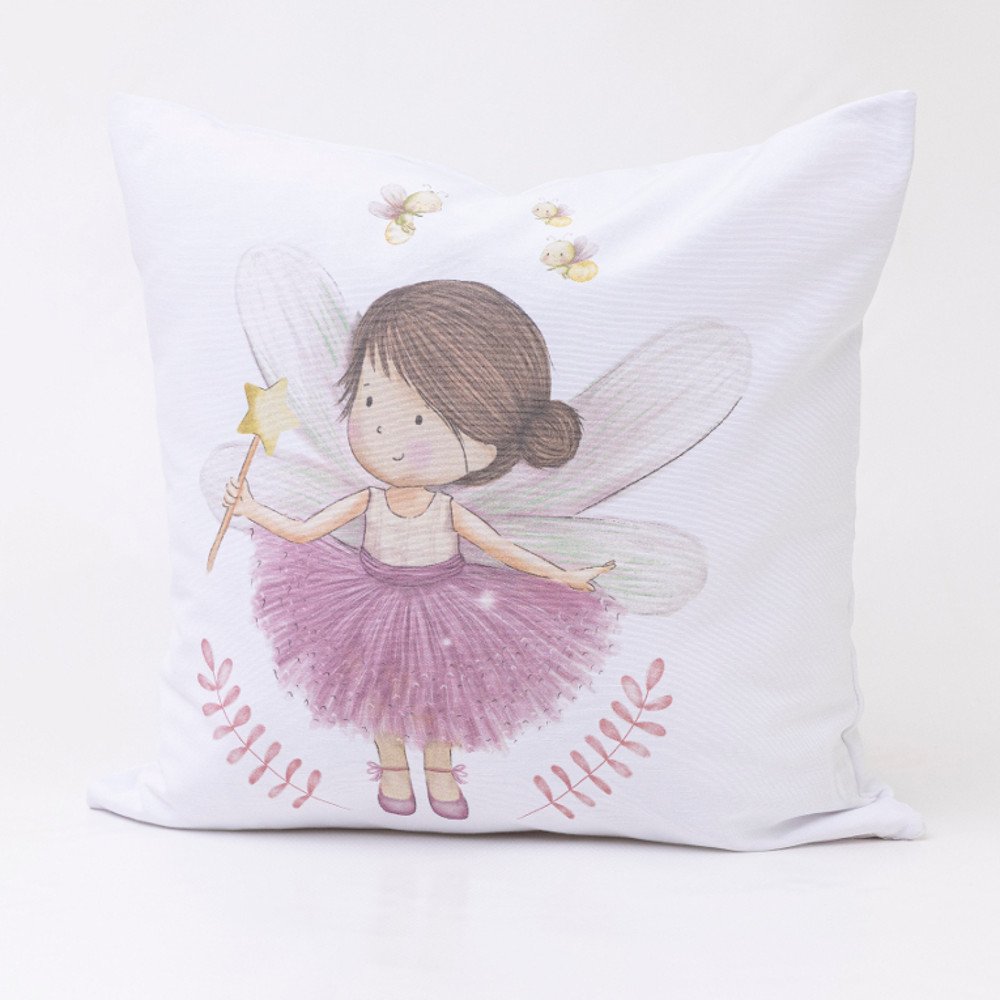 Μαξιλάρι Διακοσμητικό Printed Fantasia - 45 x 45 cm - Λευκό - Borea Home Textiles