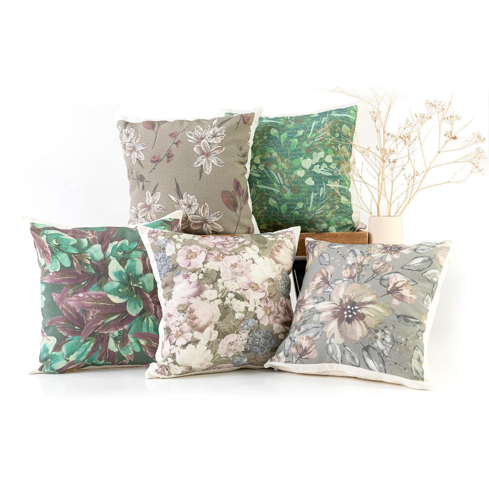 Alternative view of Μαξιλάρι Διακοσμητικό Printed Σχέδιο 74 - 45 x 45 cm - Εκρού - Borea Home Textiles