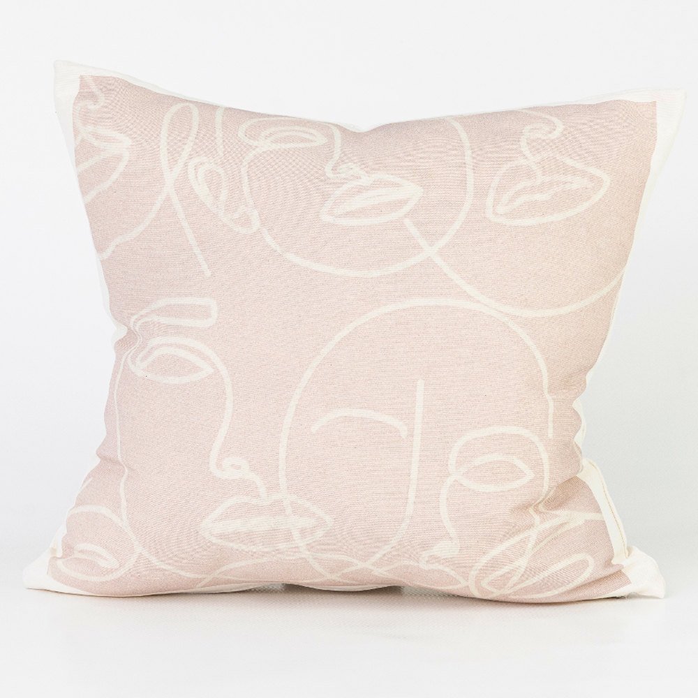 Μαξιλάρι Διακοσμητικό Printed Σχέδιο 43 - 45 x 45 cm - Εκρού - Borea Home Textiles