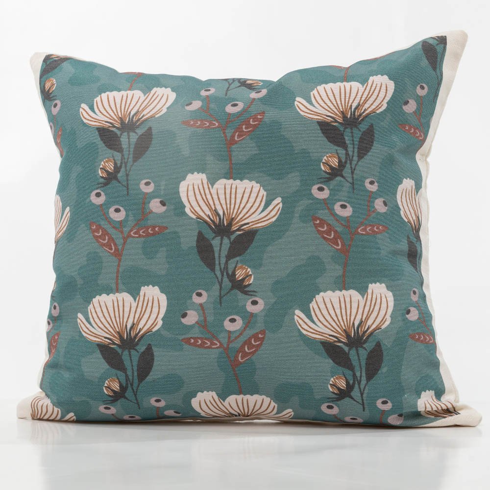 Μαξιλάρι Διακοσμητικό Printed Σχέδιο 5 - 45 x 45 cm - Εκρού - Borea Home Textiles