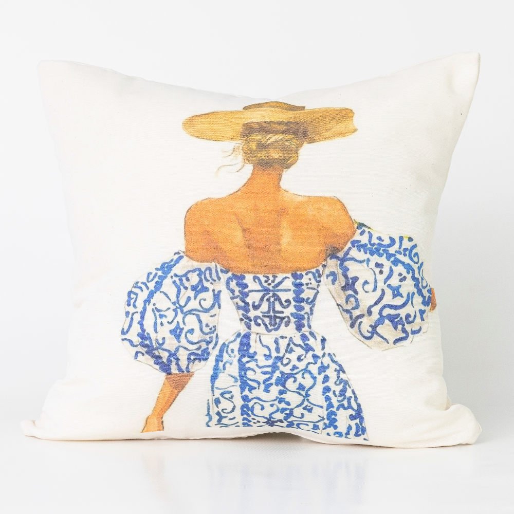 Μαξιλάρι Διακοσμητικό Printed Σχέδιο 51 - 45 x 45 cm - Εκρού - Borea Home Textiles