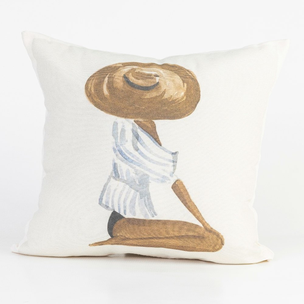 Μαξιλάρι Διακοσμητικό Printed Σχέδιο 55 - 45 x 45 cm - Εκρού - Borea Home Textiles