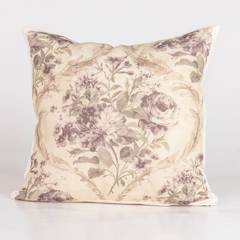 Μαξιλάρι Διακοσμητικό Printed Σχέδιο 59 - 45 x 45 cm - Εκρού - Borea Home Textiles