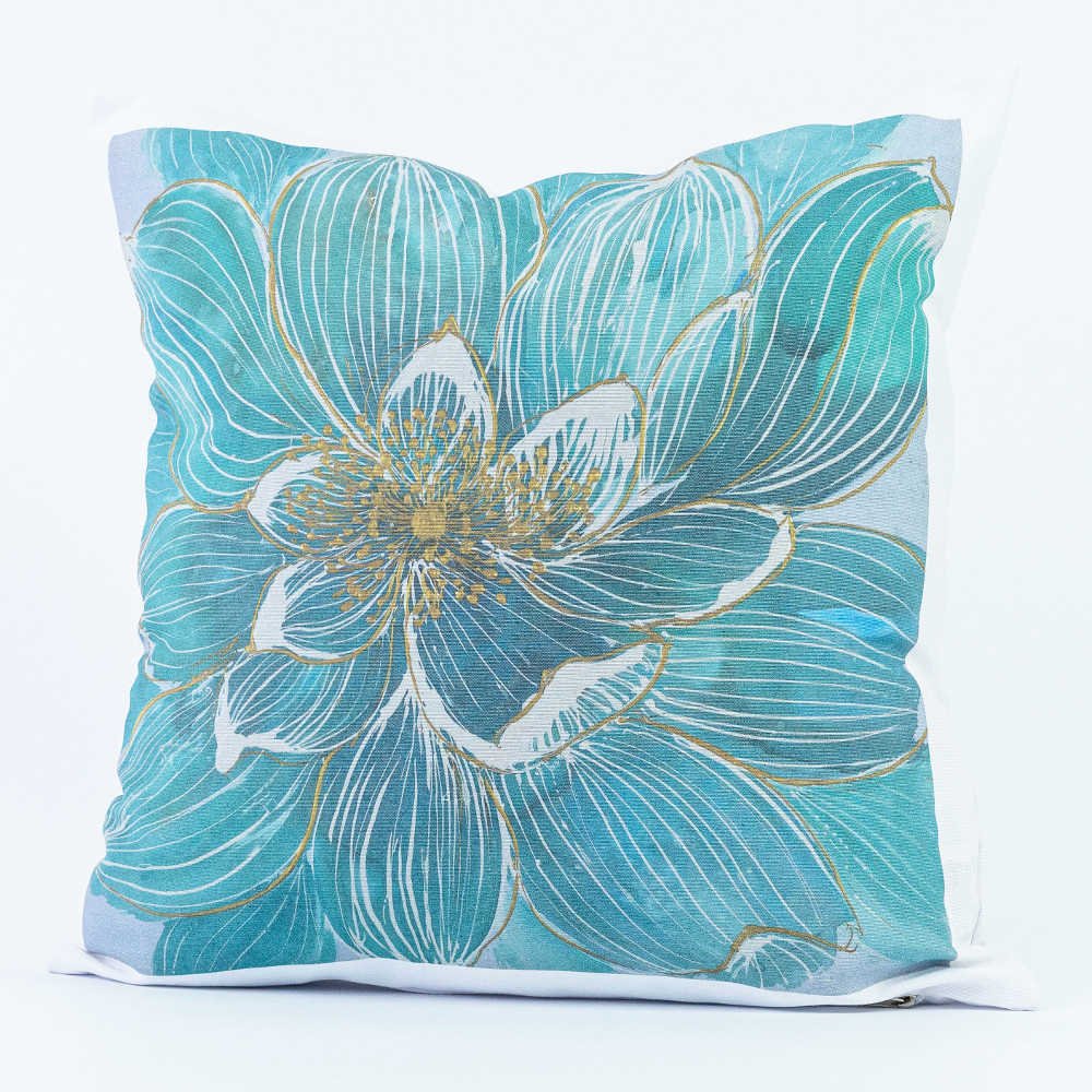 Μαξιλάρι Διακοσμητικό Printed Σχέδιο 79 - 45 x 45 cm - Λευκό - Borea Home Textiles