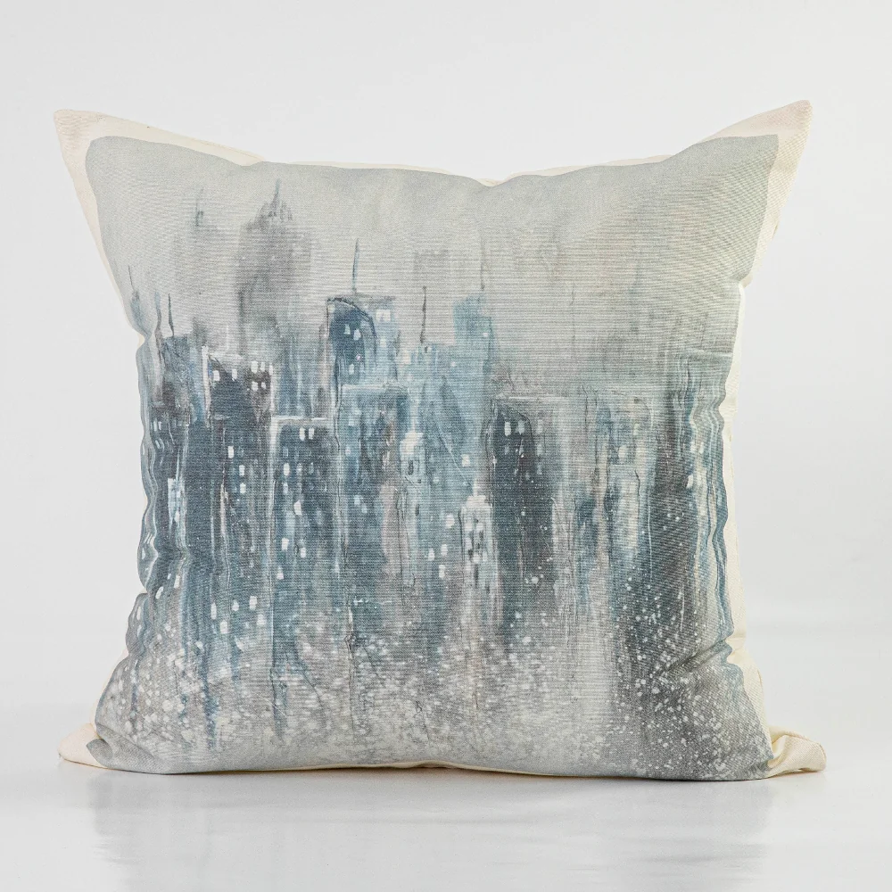 Μαξιλάρι Διακοσμητικό Printed Σχέδιο 94 - 45 x 45 cm - Εκρού - Borea Home Textiles