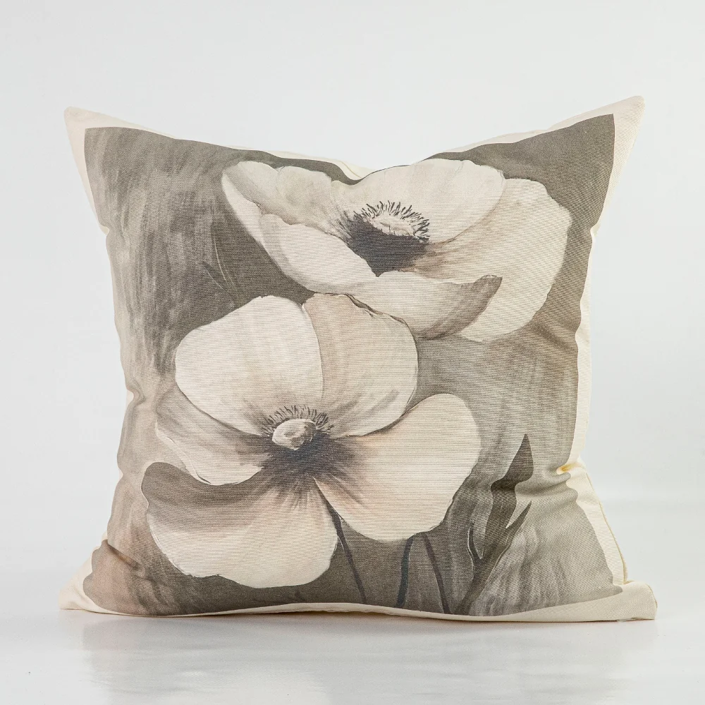 Μαξιλάρι Διακοσμητικό Printed Σχέδιο 95 - 45 x 45 cm - Εκρού - Borea Home Textiles