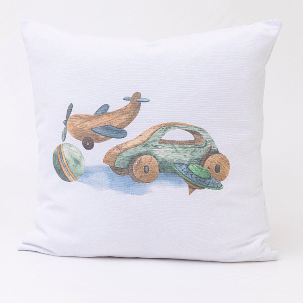 Μαξιλάρι Διακοσμητικό Printed Toys - 45 x 45 cm - Λευκό - Borea Home Textiles