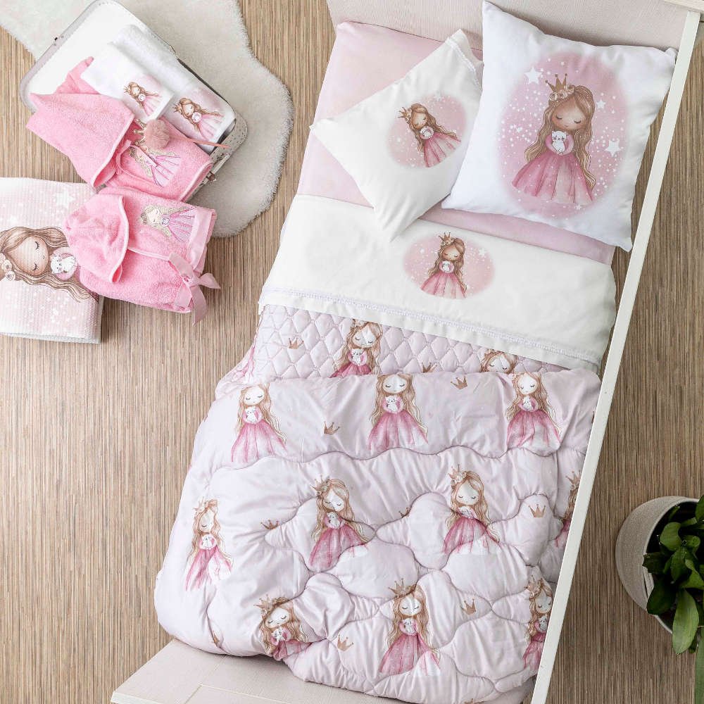 Πετσέτες Σετ 2ΤΜΧ Little Queen Εκρού - 70 x 120 / 30 x 50 cm - Εκρού - Borea Home Textiles - Image 4