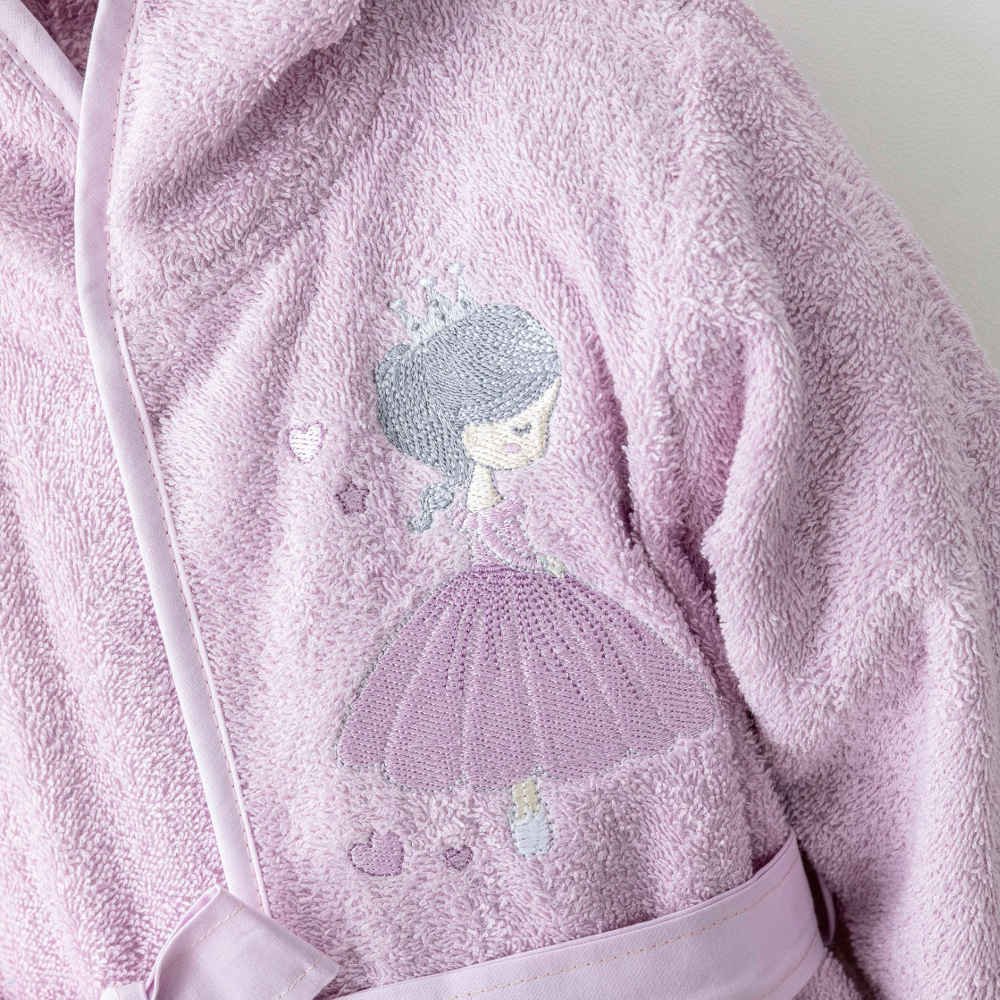 Alternative view of Μπουρνούζι Βρεφικό Odette - (1-2) - Λιλά - Borea Home Textiles