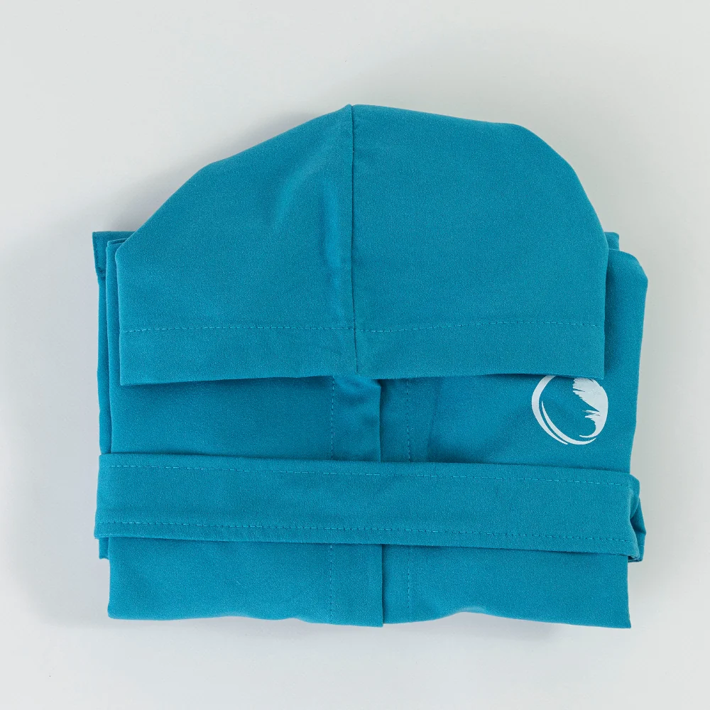 Alternative view of Μπουρνούζι Εφηβικό Με Κουκούλα Torpedo Τυρκουάζ - (9-10) - Τυρκουάζ - Borea Home Textiles