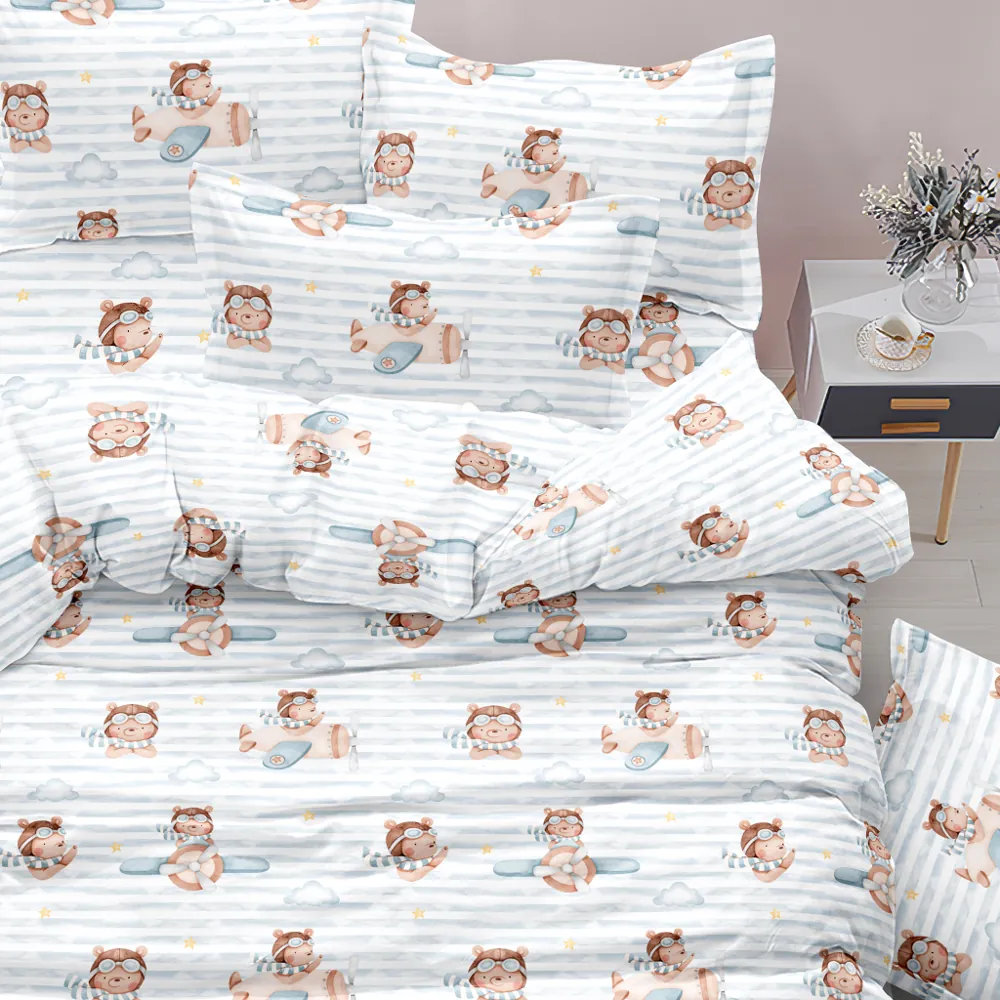 Πάπλωμα Pilot Μονό - 160 x 240 cm - Σιέλ - Borea Home Textiles