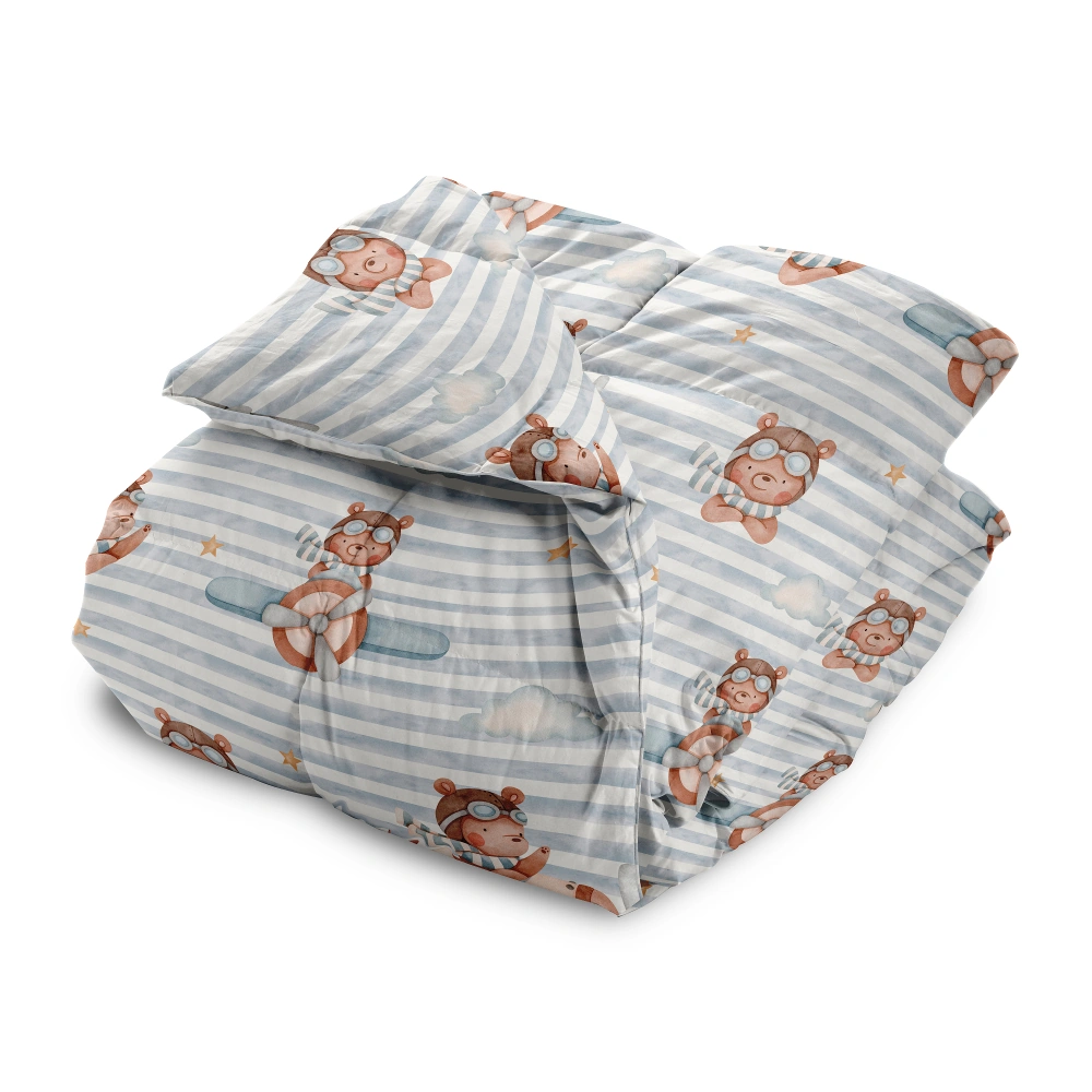 Alternative view of Πάπλωμα Pilot Μονό - 160 x 240 cm - Σιέλ - Borea Home Textiles