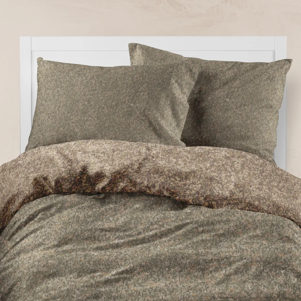 Alternative view of Παπλωματοθήκη Εμπριμέ Honor Μονή - 160 x 240 cm - Λαδί - Borea Home Textiles