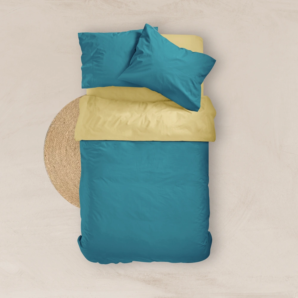 Παπλωματοθήκη Μονόχρωμη Solid Υπέρδιπλη - 220 x 240 cm - Μπορντώ-Ποντικί - Borea Home Textiles - Image 21