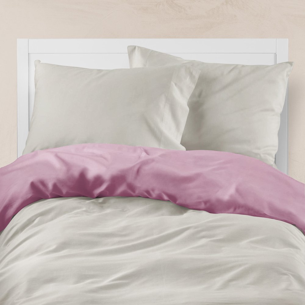 Παπλωματοθήκη Μονόχρωμη Solid Υπέρδιπλη - 220 x 240 cm - Μπορντώ-Ποντικί - Borea Home Textiles - Image 12