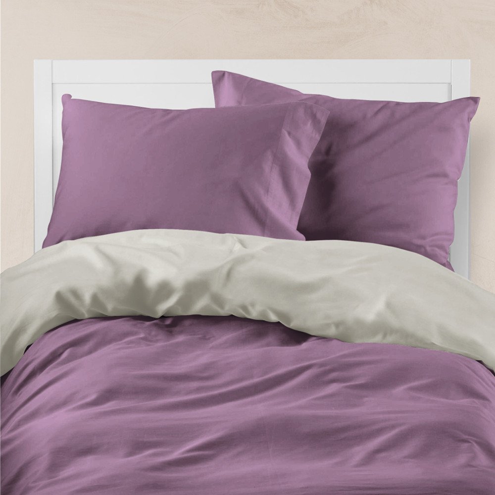 Παπλωματοθήκη Μονόχρωμη Solid Υπέρδιπλη - 220 x 240 cm - Μπορντώ-Ποντικί - Borea Home Textiles - Image 18