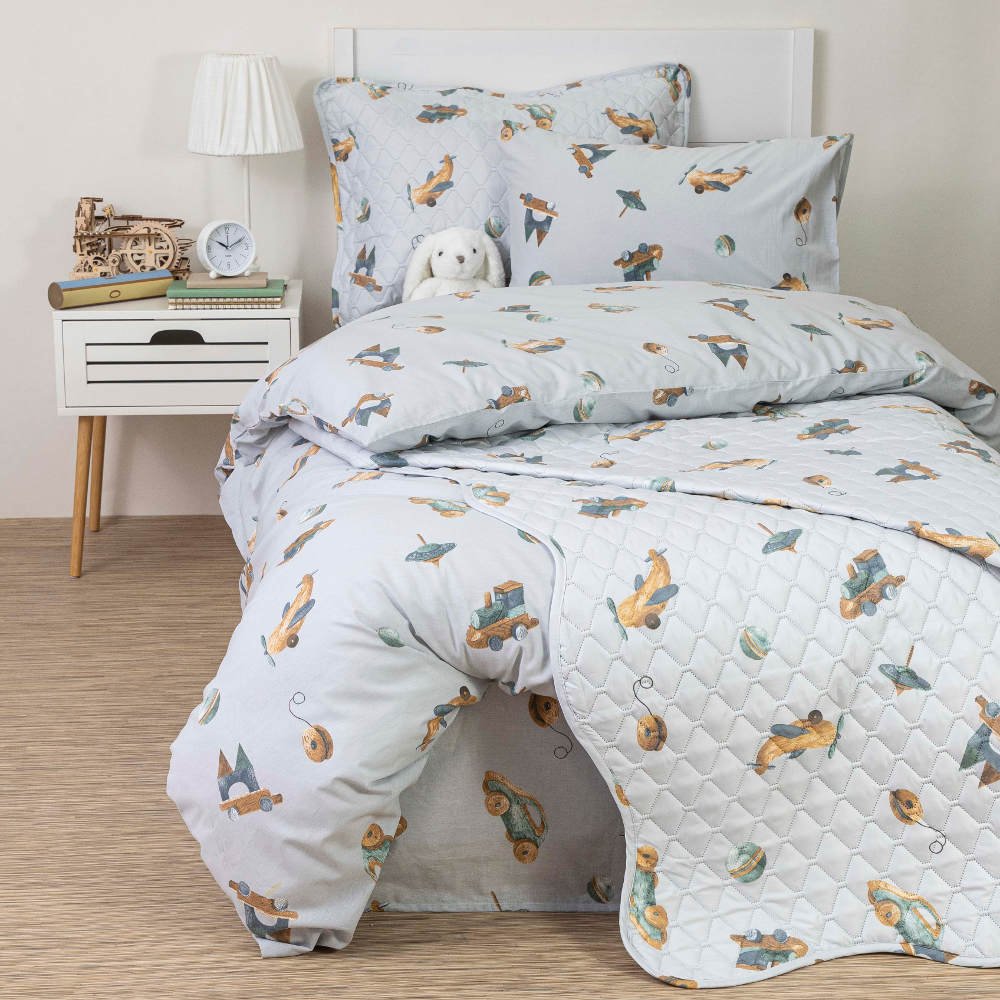 Παπλωματοθήκη Toys Moνή - 160 x 240 cm - Σιέλ - Borea Home Textiles