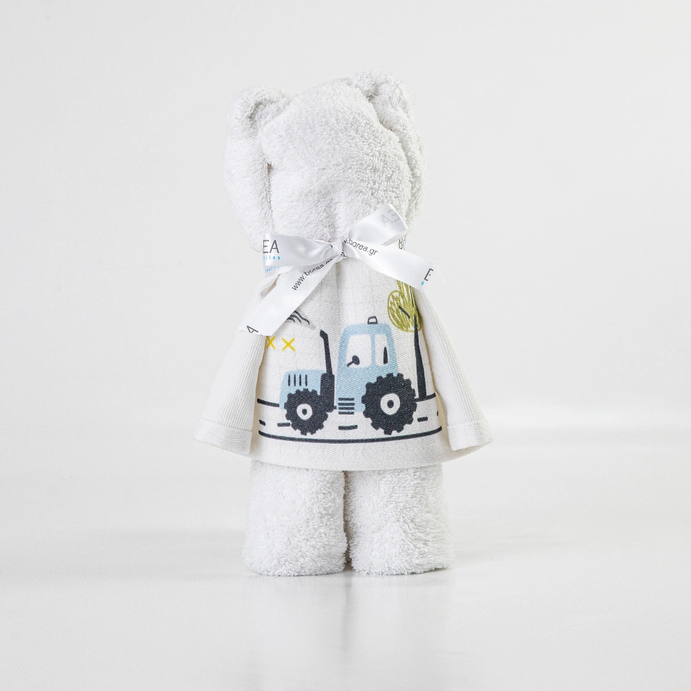 Πετσέτα Αρκουδάκι Trucky - 50 x 90 cm - Εκρού - Borea Home Textiles