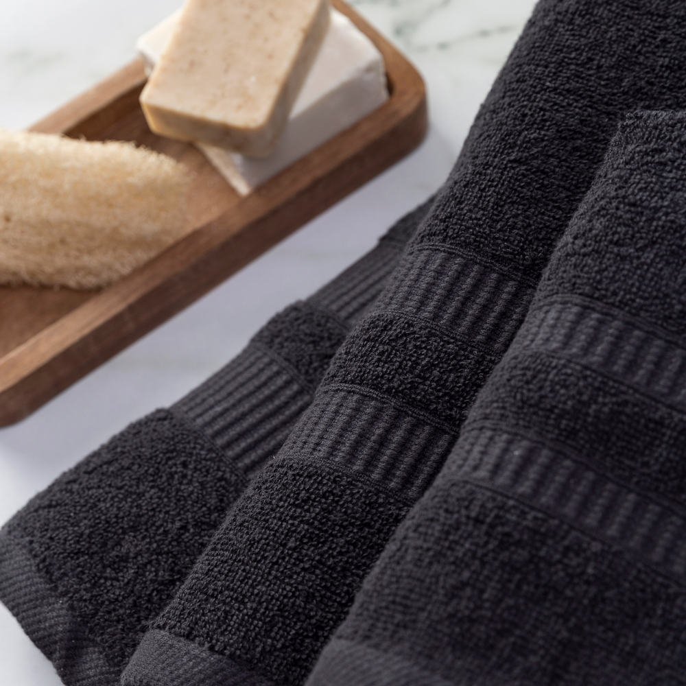 Alternative view of Πετσέτα Χειρός Fionn - 30 x 50 cm - 18.Μουσταρδί - Borea Home Textiles