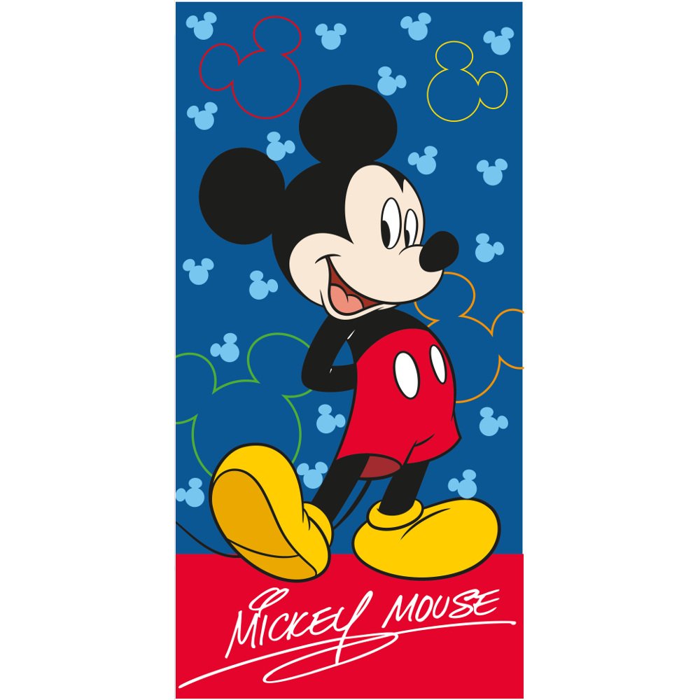 Πετσέτα Θαλάσσης Microfiber Mickey Mouse - 70 x 140 cm - Μπλε - Borea Home Textiles