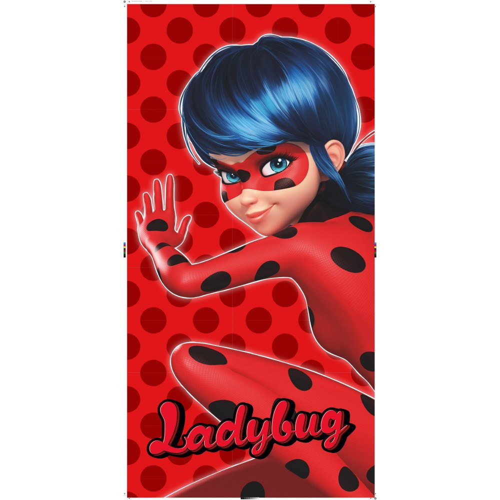 Πετσέτα Θαλάσσης Βαμβακερή Βελούδινη Ladybug 320gsm - 70 x 140 cm - Κόκκινο - Borea Home Textiles