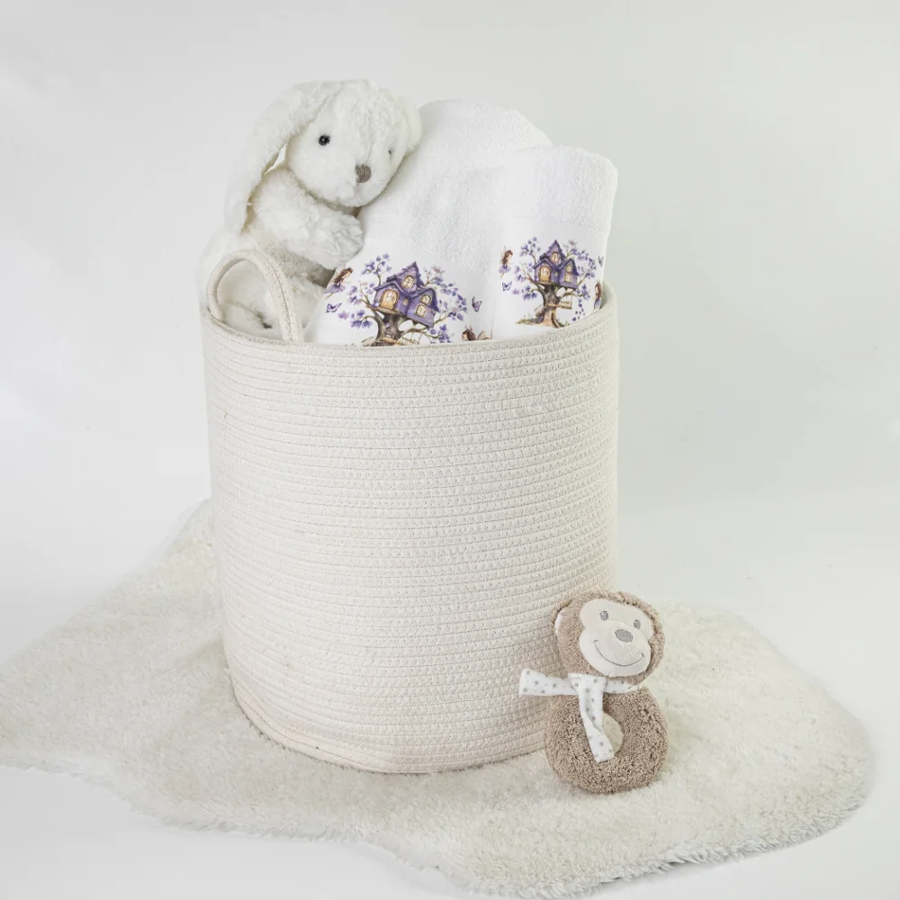 Alternative view of Πετσέτες Σετ 2ΤΜΧ Magic Garden Λευκό - 70 x 120 / 30 x 50 cm - Λευκό - Borea Home Textiles