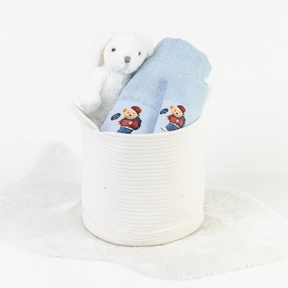 Alternative view of Πετσέτες Σετ 2ΤΜΧ New York - 70 x 120 / 30 x 50 cm - Σιέλ - Borea Home Textiles