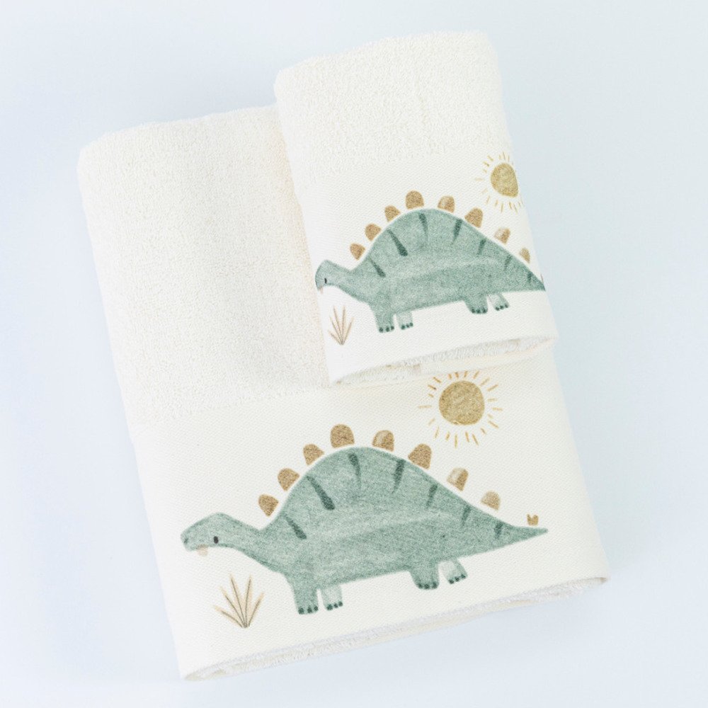 Πετσέτες Σετ 2ΤΜΧ Stompy Εκρού - 70 x 120 / 30 x 50 cm - Εκρού - Borea Home Textiles