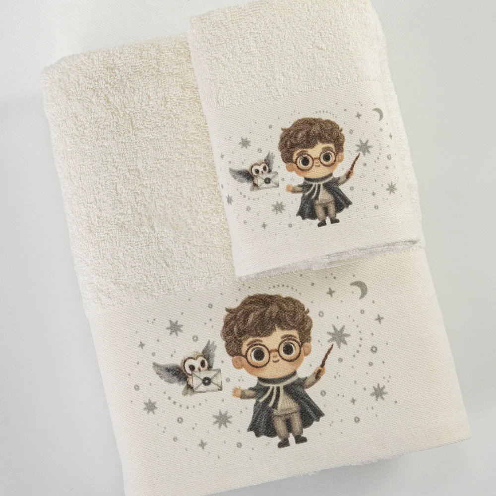 Πετσέτες Σετ 2ΤΜΧ Wizard Εκρού - 70 x 120 / 30 x 50 cm - Εκρού - Borea Home Textiles