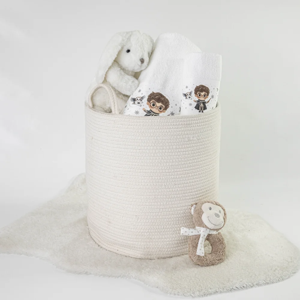 Alternative view of Πετσέτες Σετ 2ΤΜΧ Wizard Λευκό - 70 x 120 / 30 x 50 cm - Λευκό - Borea Home Textiles