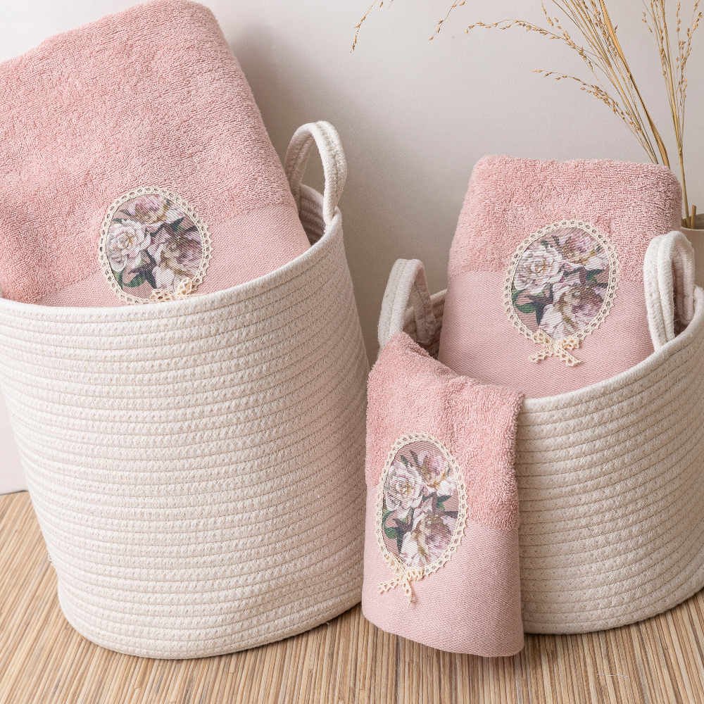 Alternative view of Πετσέτες Σετ 3ΤΜΧ Ashley - 70 x 140 / 50 x 90 / 30 x 50 cm - Λιλά - Borea Home Textiles