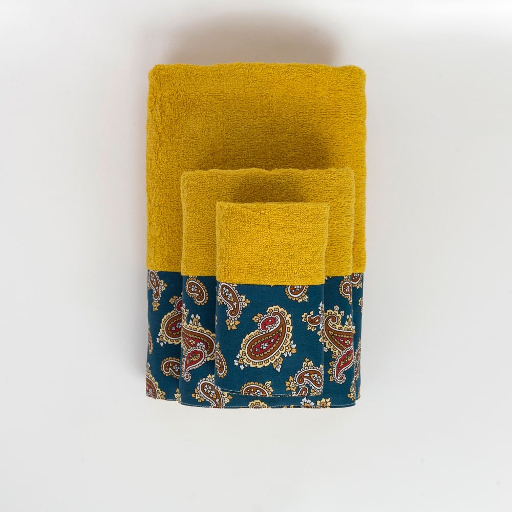 Πετσέτες Σετ 3ΤΜΧ Azzura - 70 x 140 / 50 x 90 / 30 x 50 cm - Πετρόλ - Borea Home Textiles - Image 5