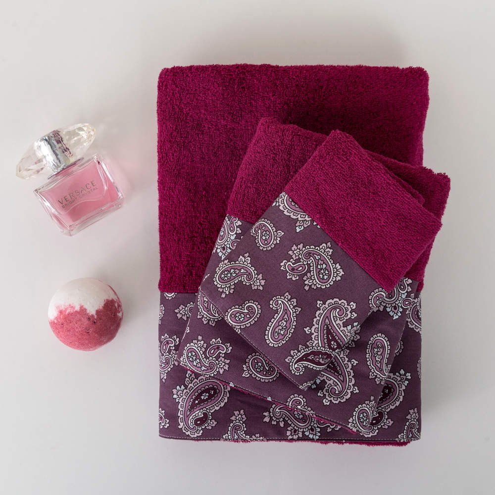 Πετσέτες Σετ 3ΤΜΧ Azzura - 70 x 140 / 50 x 90 / 30 x 50 cm - Πετρόλ - Borea Home Textiles - Image 3