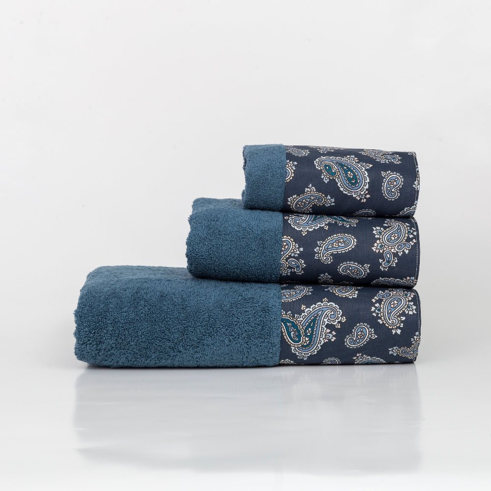 Πετσέτες Σετ 3ΤΜΧ Azzura - 70 x 140 / 50 x 90 / 30 x 50 cm - Πετρόλ - Borea Home Textiles - Image 9