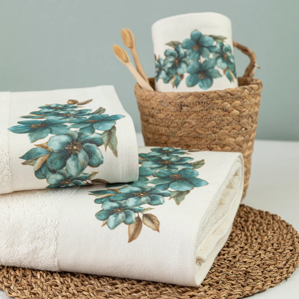 Πετσέτες Σετ 2ΤΜΧ Emerald - 50 x 90 / 30 x 50 cm - Λευκό - Borea Home Textiles