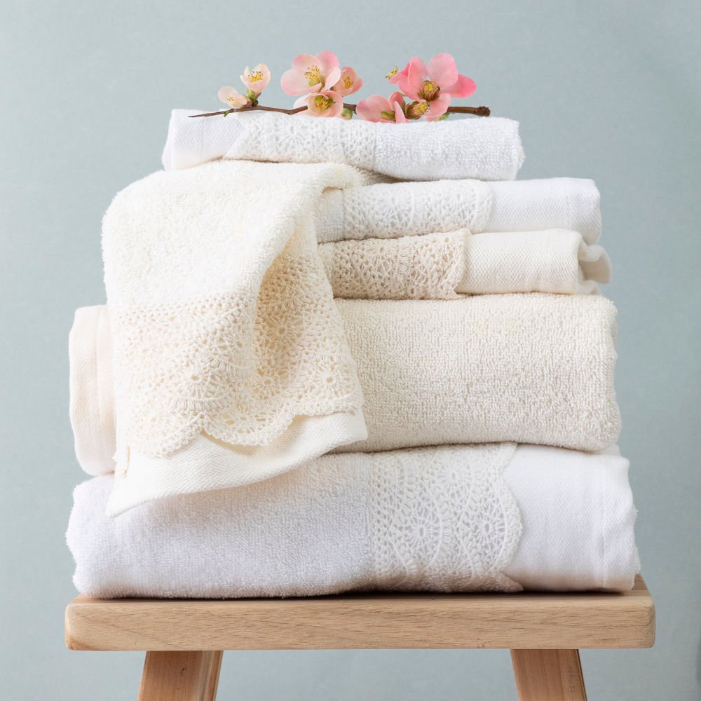 Πετσέτες Σετ 3ΤΜΧ Ερατώ - 70 x 140 / 50 x 90 / 30 x 50 cm - Λευκό - Borea Home Textiles