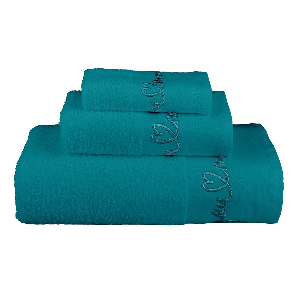 Alternative view of Πετσέτες Σετ 3ΤΜΧ You&Me - 70 x 140 / 50 x 90 / 30 x 50 cm - Δαμασκηνί - Borea Home Textiles