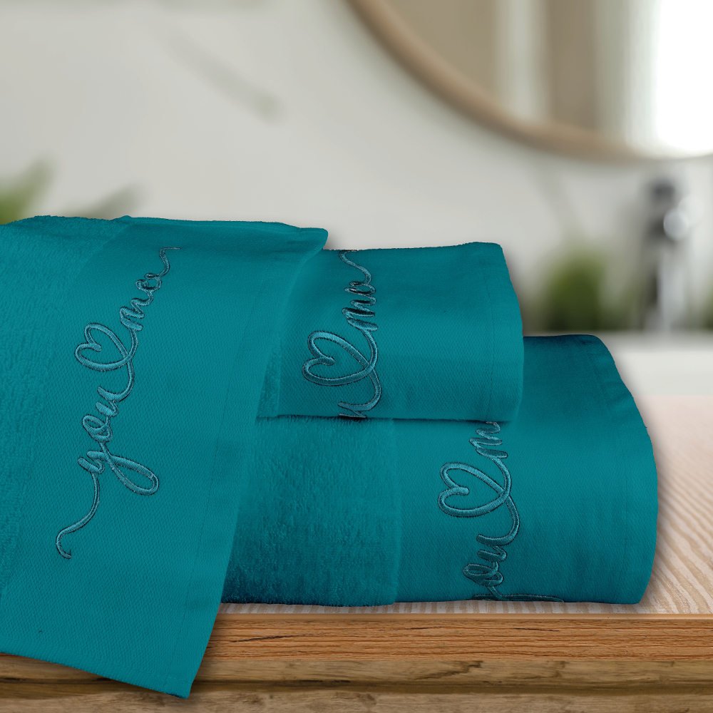 Πετσέτες Σετ 3ΤΜΧ You&Me - 70 x 140 / 50 x 90 / 30 x 50 cm - Δαμασκηνί - Borea Home Textiles