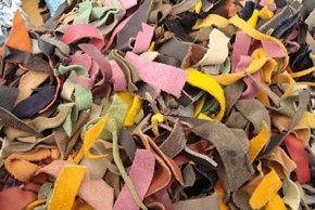 ΧΑΛΙ ΔΕΡΜΑΤΙΝΟ SHAGGY LEATHER MULTI - 120cm x 180cm 2000869 - Klonaras