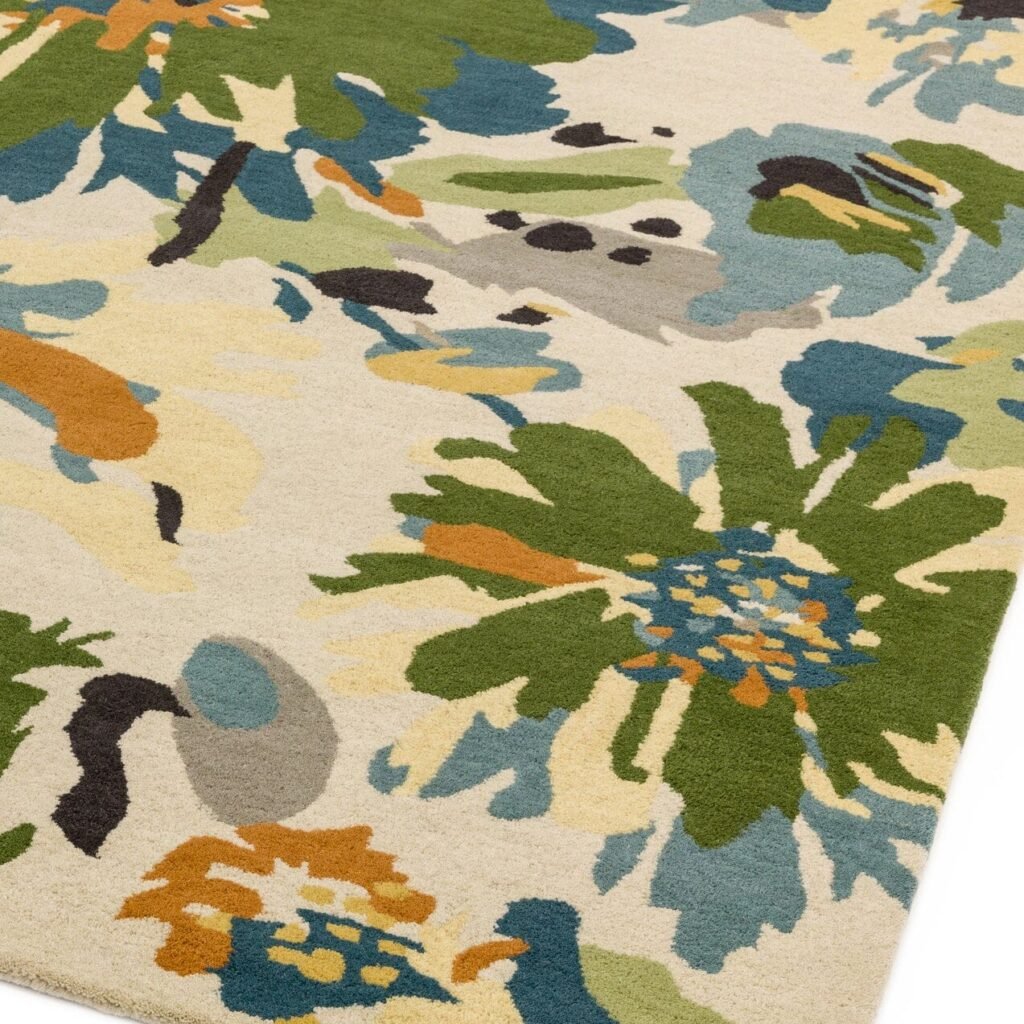 Alternative view of ΧΑΛΙ ASIATIC LONDON REEF FLORAL GREEN MULTI RF11  - Klonaras