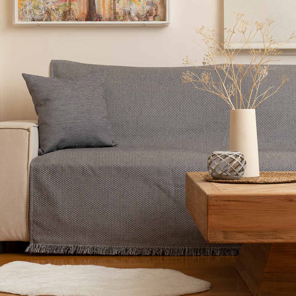 Ριχτάρι Σενίλ Τριθέσιο Sicily - 180 x 300 cm - Βεραμάν - Borea Home Textiles