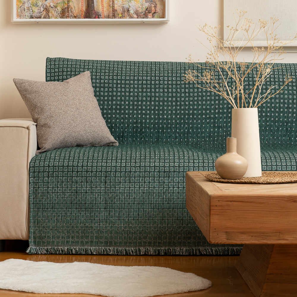 Ριχτάρι Σενίλ Τριθέσιο Solana - 180 x 300 cm - Γκρι - Borea Home Textiles