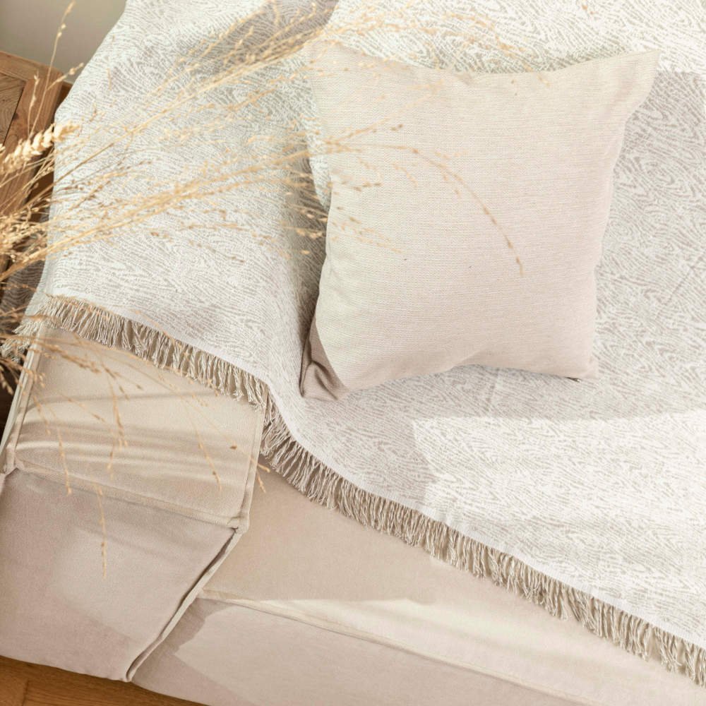 Alternative view of Ριχτάρι Βαμβακερό Τριθέσιο Forest - 180 x 300 cm - Γκρι - Borea Home Textiles